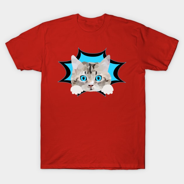 Cute kitty cat T-Shirt by Kingluigi